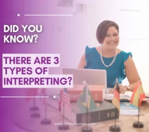 Three types of Interpreting